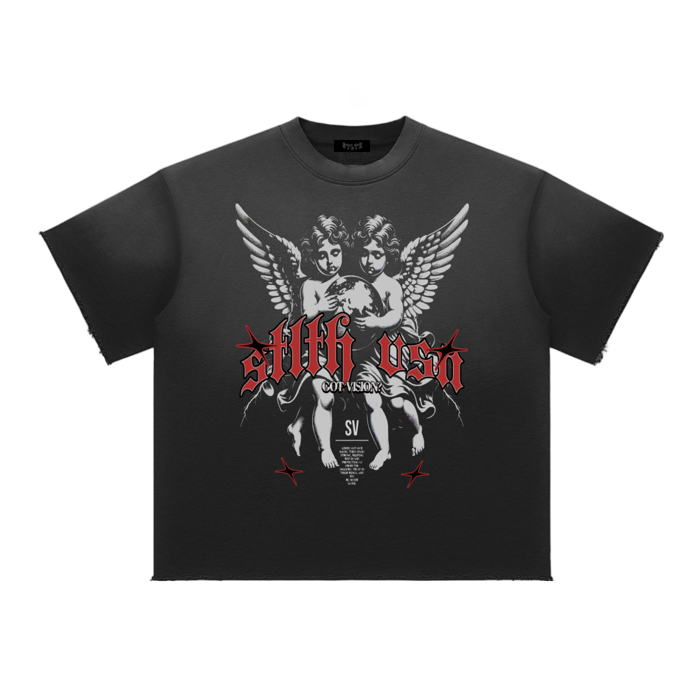 Stlth Double Angel Sun Fade T-Shirt