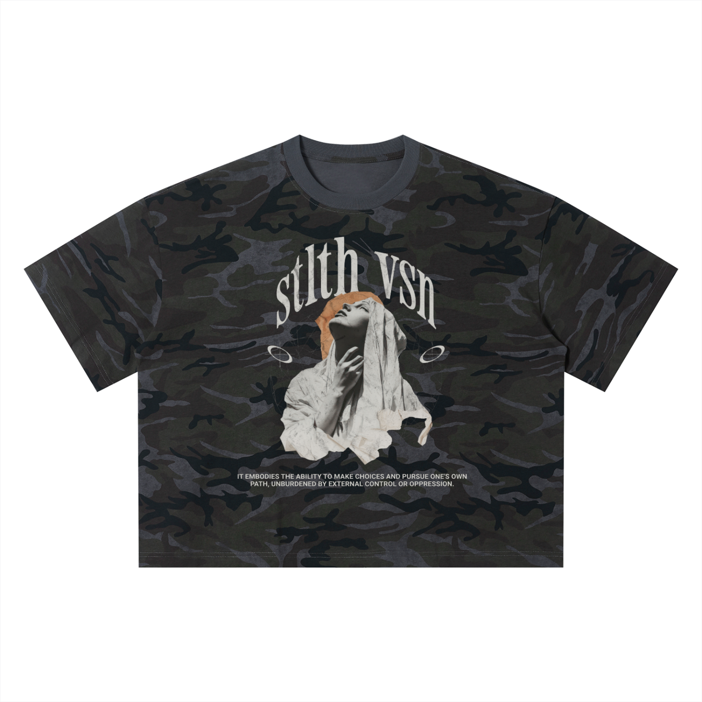 Unisex Camo Boxy T-Shirt