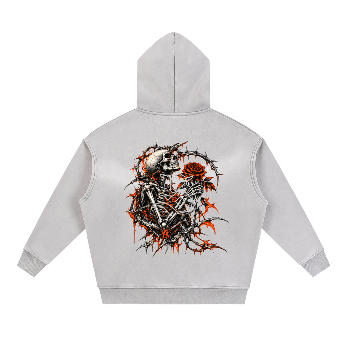 Sunfade Two-way Zipper Boxy Fleece Hoodie