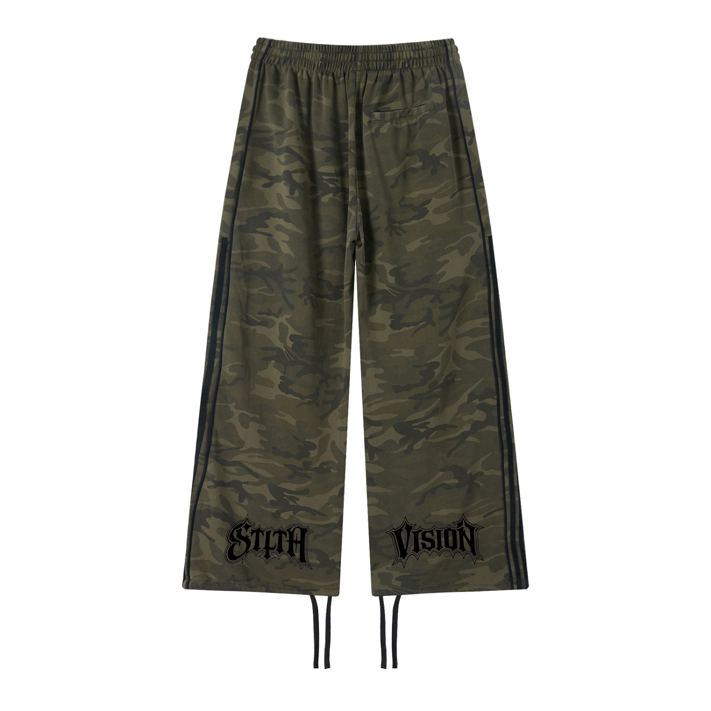 Unisex Camo Wide Leg Sweatpants
