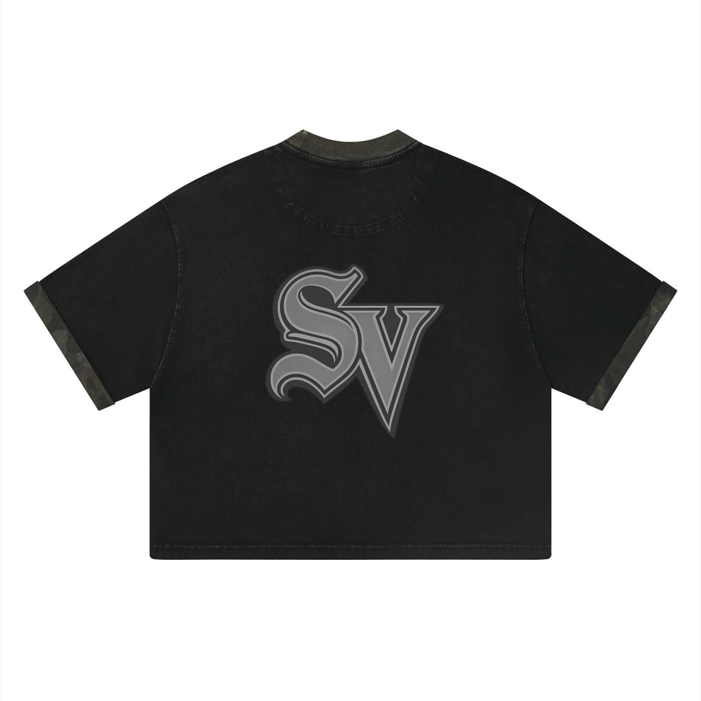 Unisex Mineral Washed Boxy Panel T-Shirt