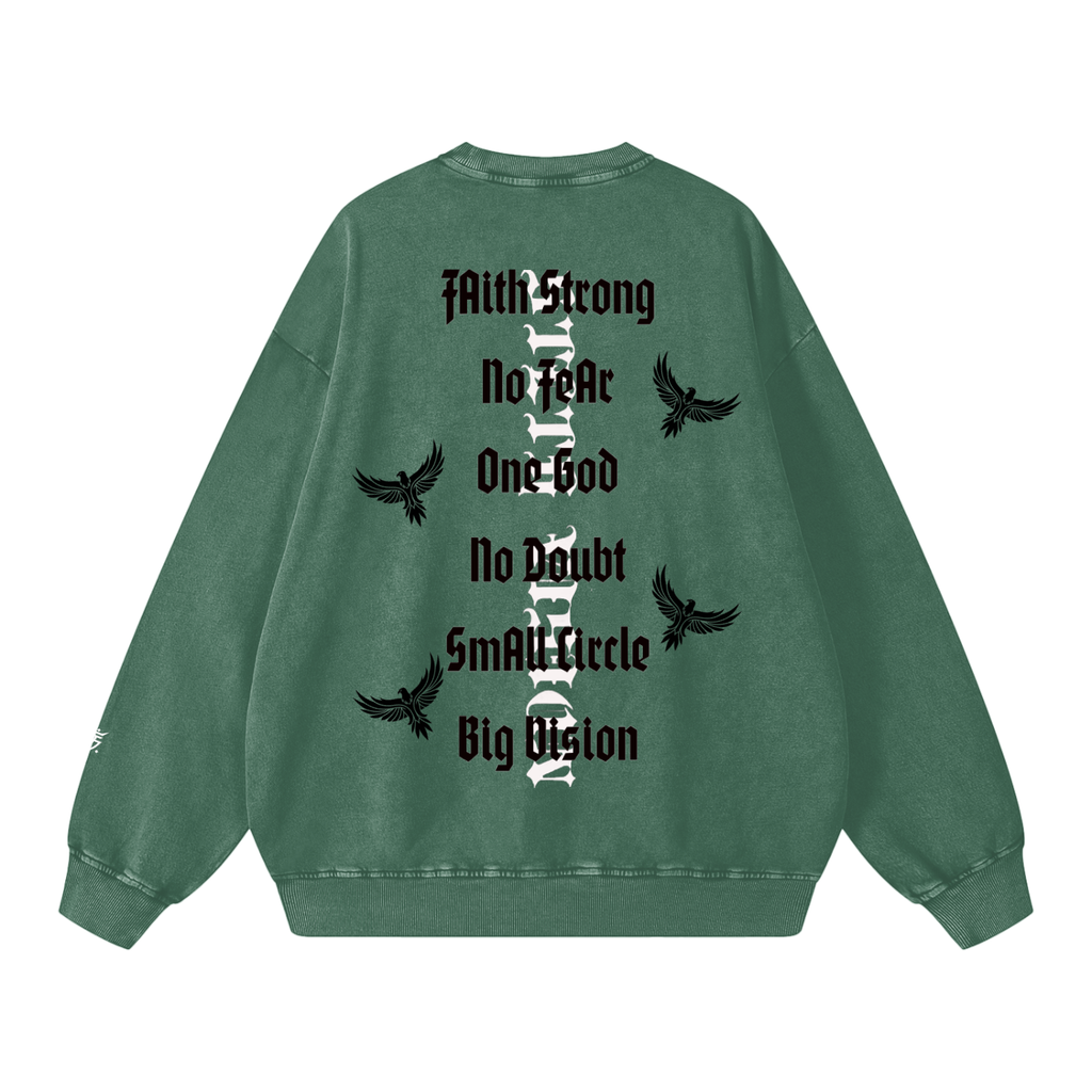 Snow Washed Oversized Sweatshirt
