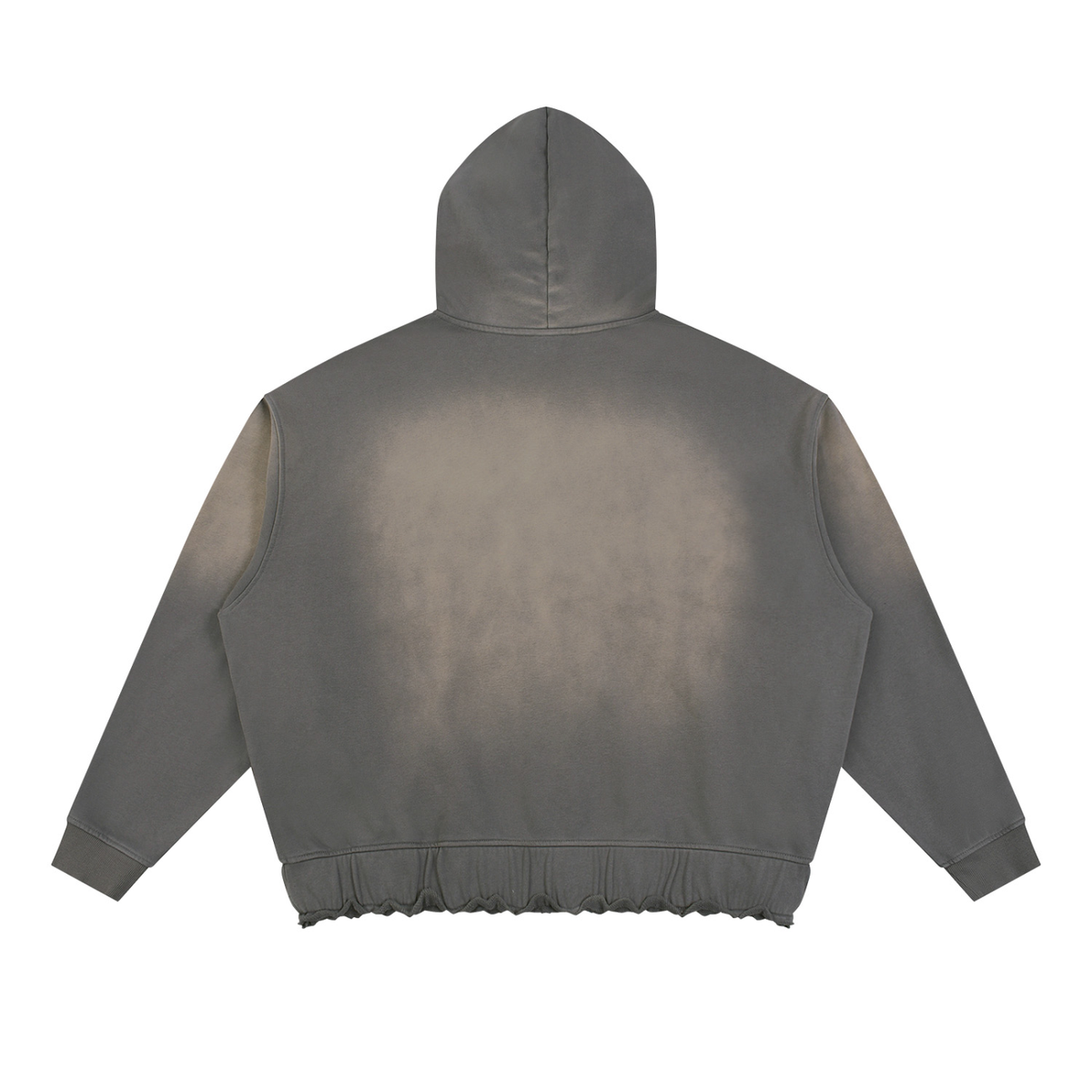 Tranquil Sunfade Ripped Boxy Hoodie