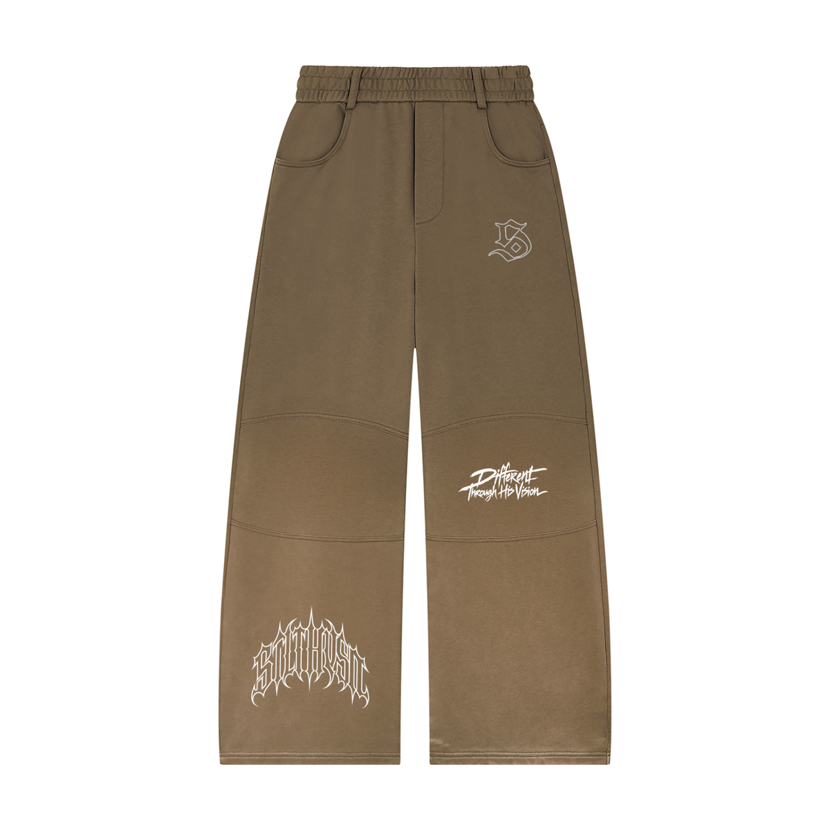 Tranquil  Sunfade Paneled Barrel Leg Sweatpants