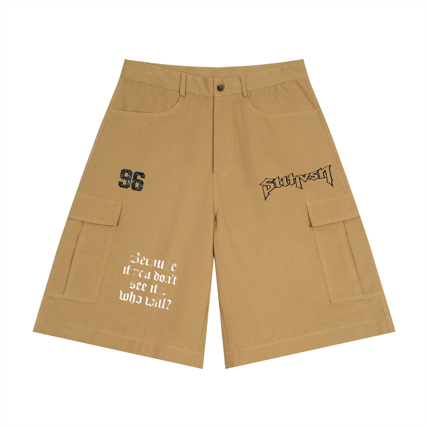Unisex Woven Cargo Shorts