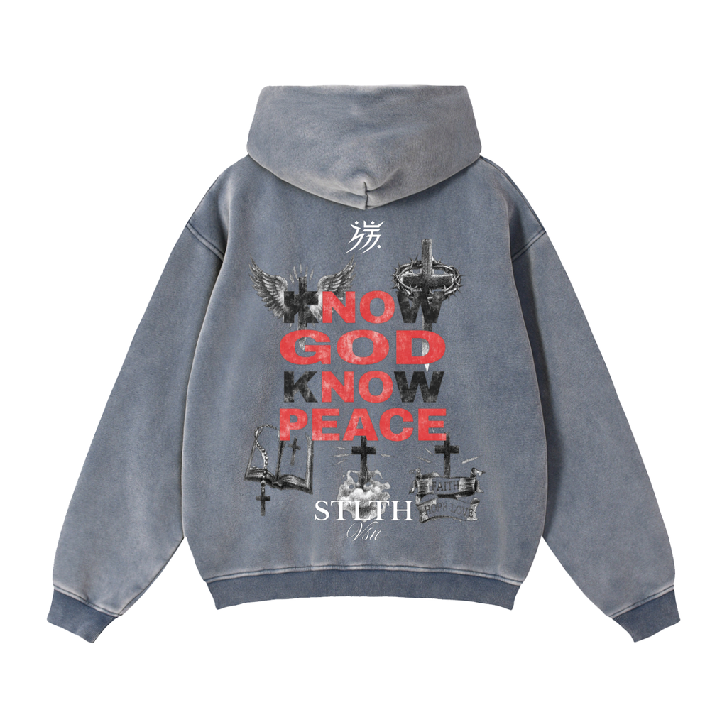002 Know God Know Peace Zip-Through Boxy