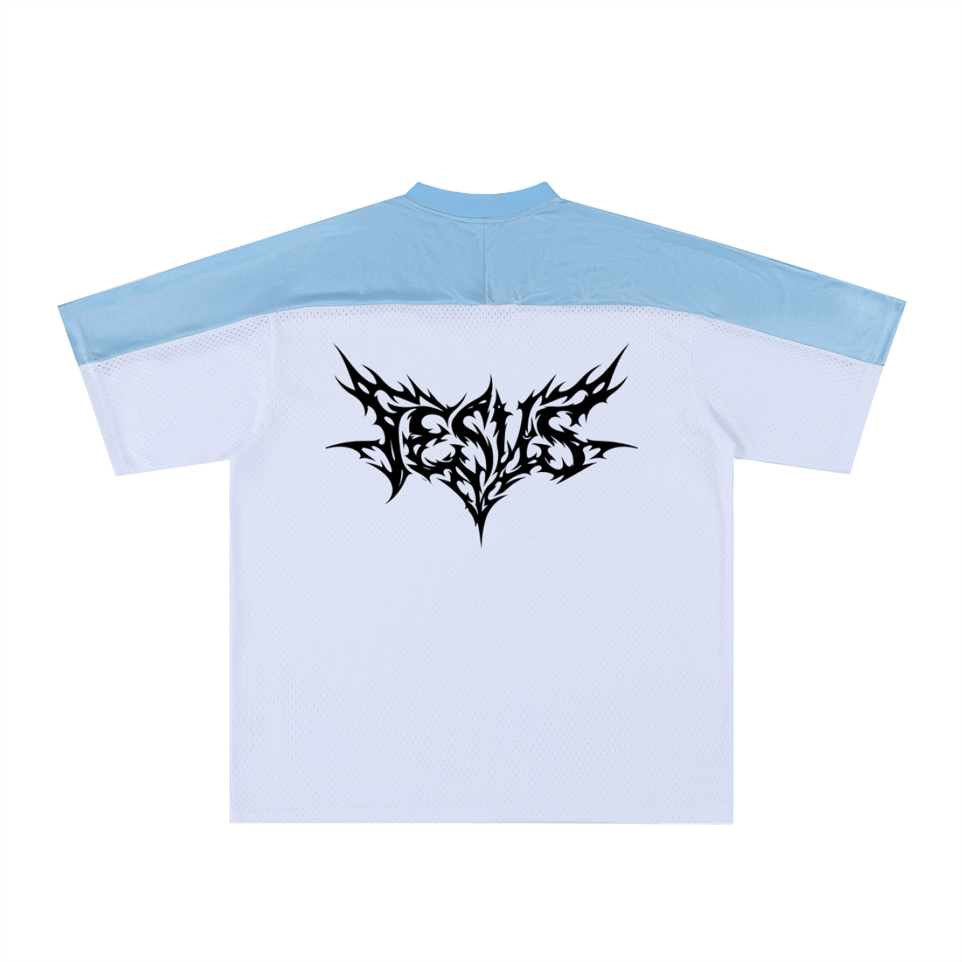 Blossom Oversized Mesh V-Neck Soccer Jersey