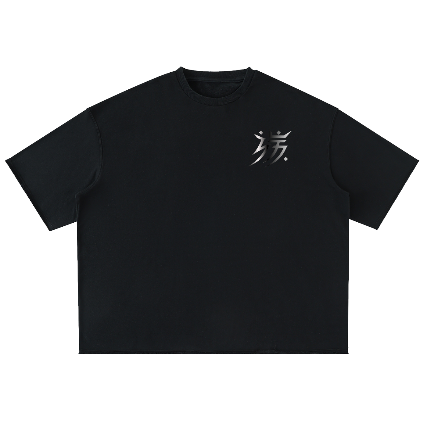 Washed Rolled Hem Half Sleeve T-Shirt