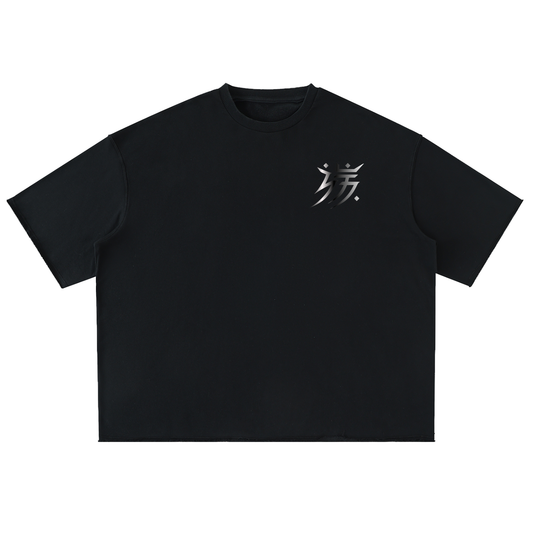 Washed Rolled Hem Half Sleeve T-Shirt