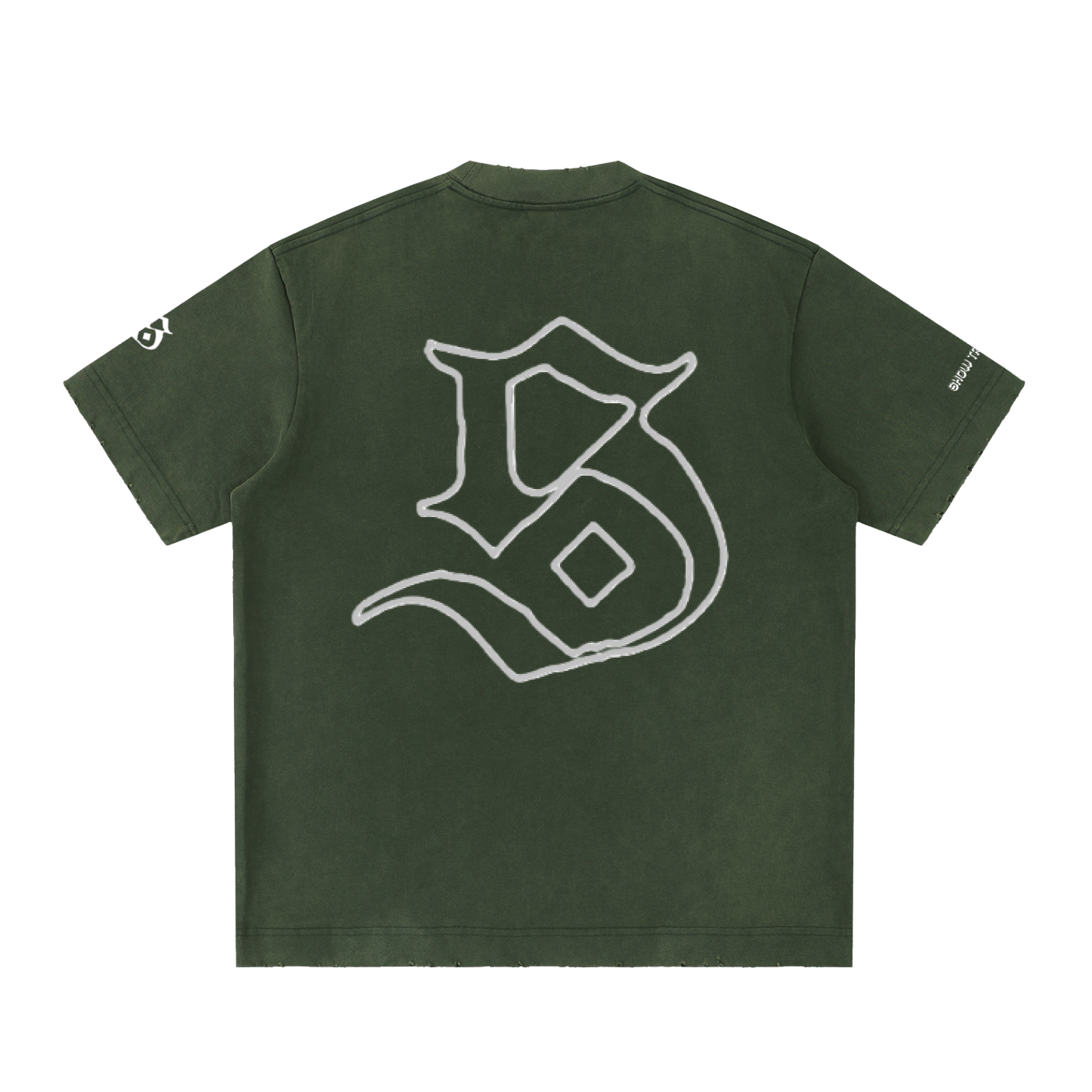 SDE Vintage Washed Frayed T-Shirt