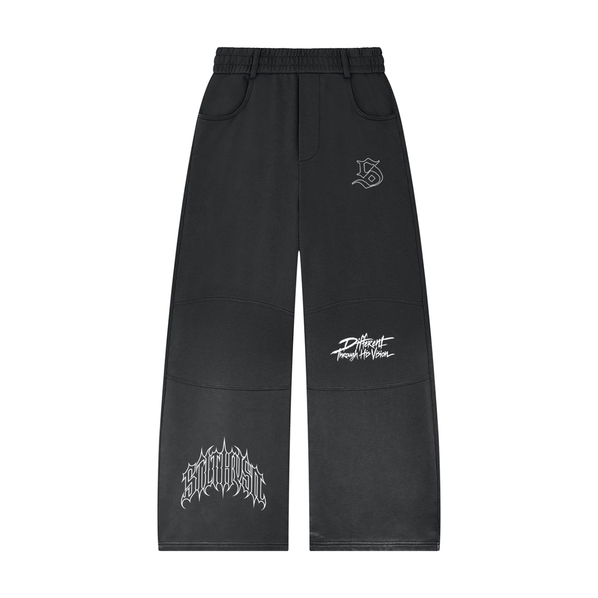 Tranquil  Sunfade Paneled Barrel Leg Sweatpants