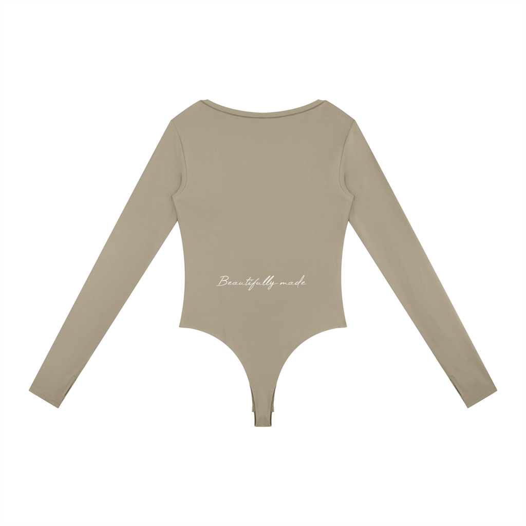 Women's Tight Long Sleeve Yoga Bodysuit