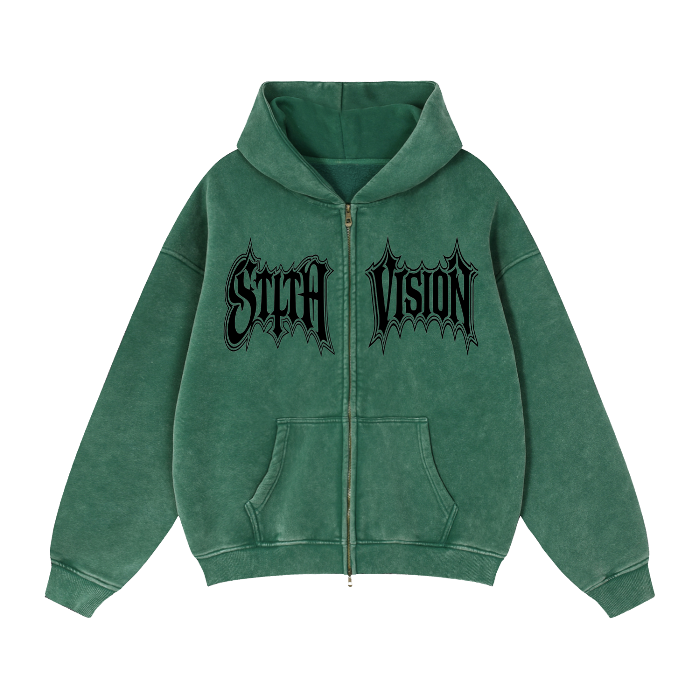 Zip-Through Stlth Jesus Hoodie