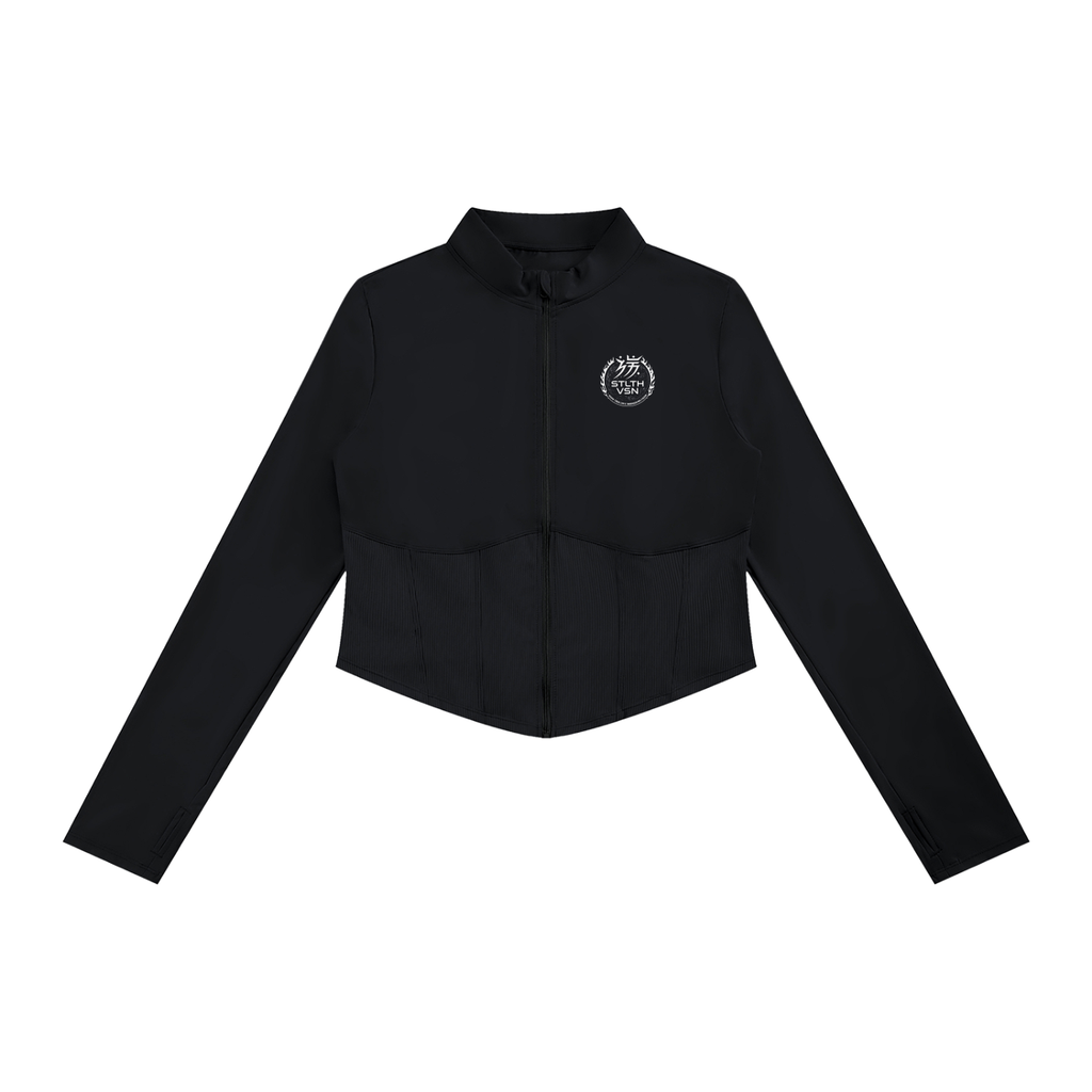 002 Women's Slim Fit Full-Zip Yoga Jacket