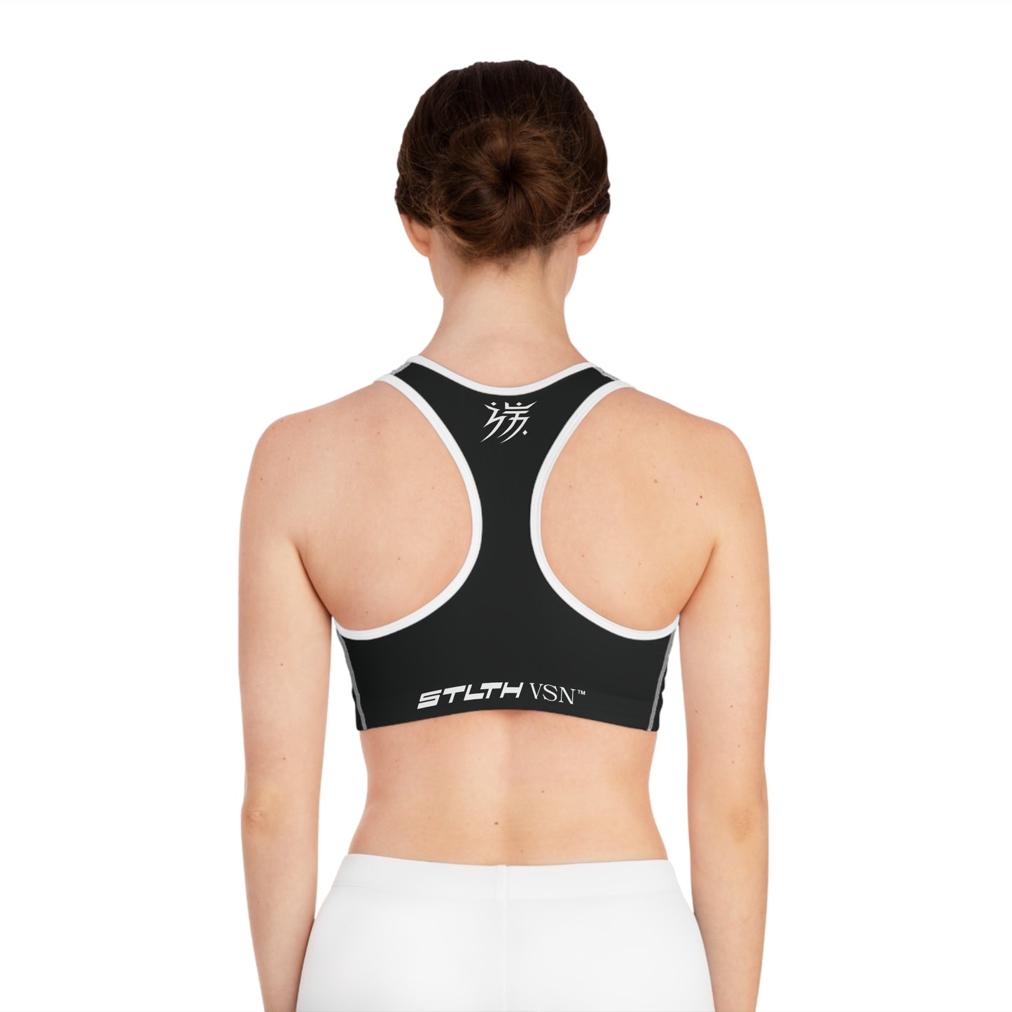 Stylish Black Sports Bra with Unique Design - Perfect for Workout and Daily Wear