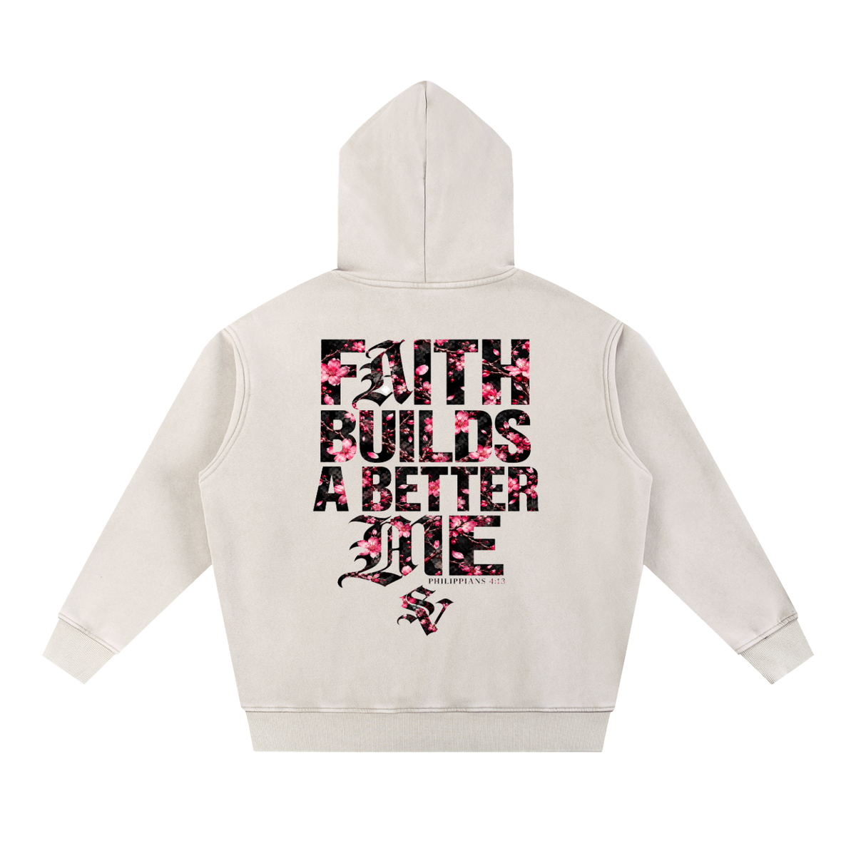 PINK FAITH Fleece Oversize Hoodie