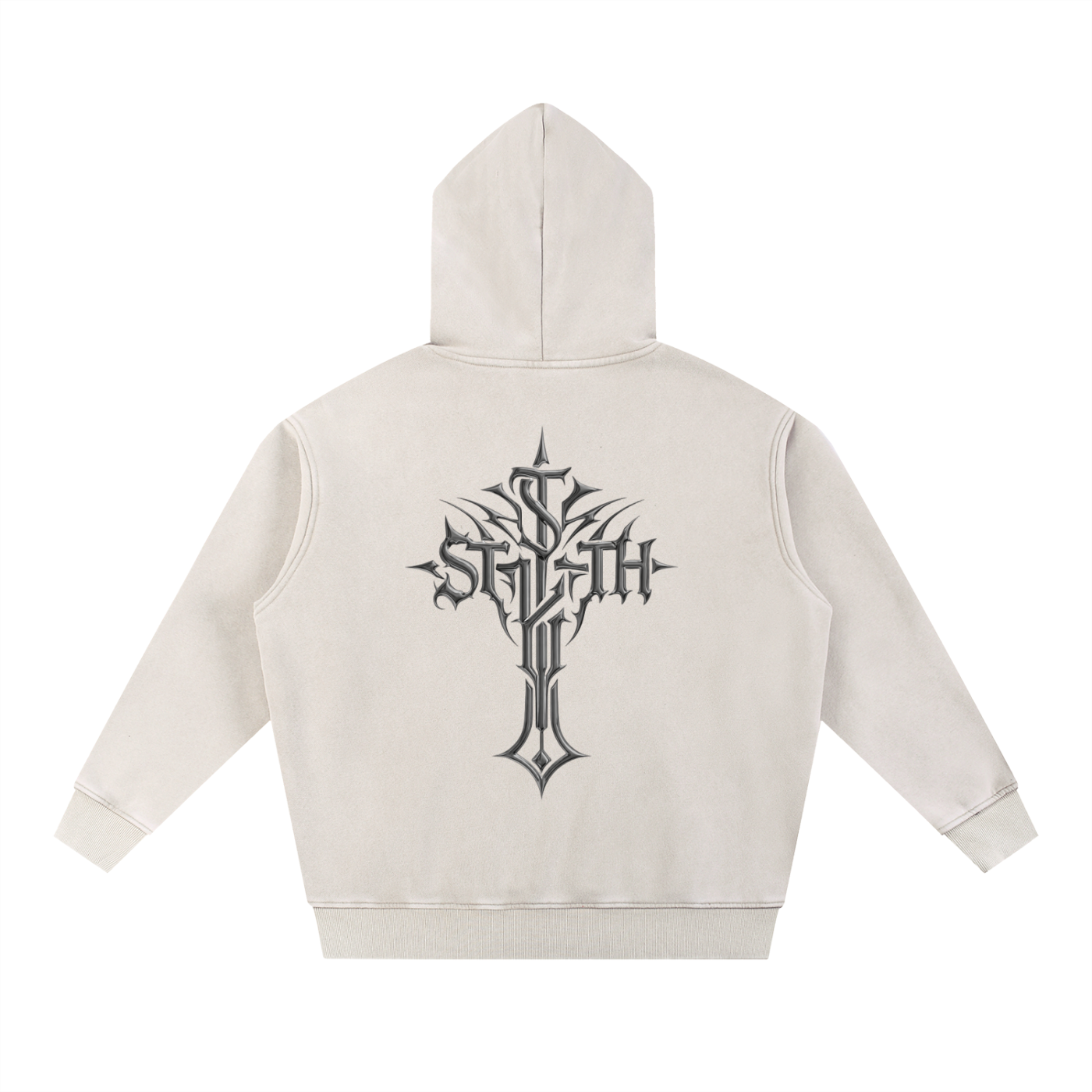 Snow Wash Fleece Oversize Hoodie