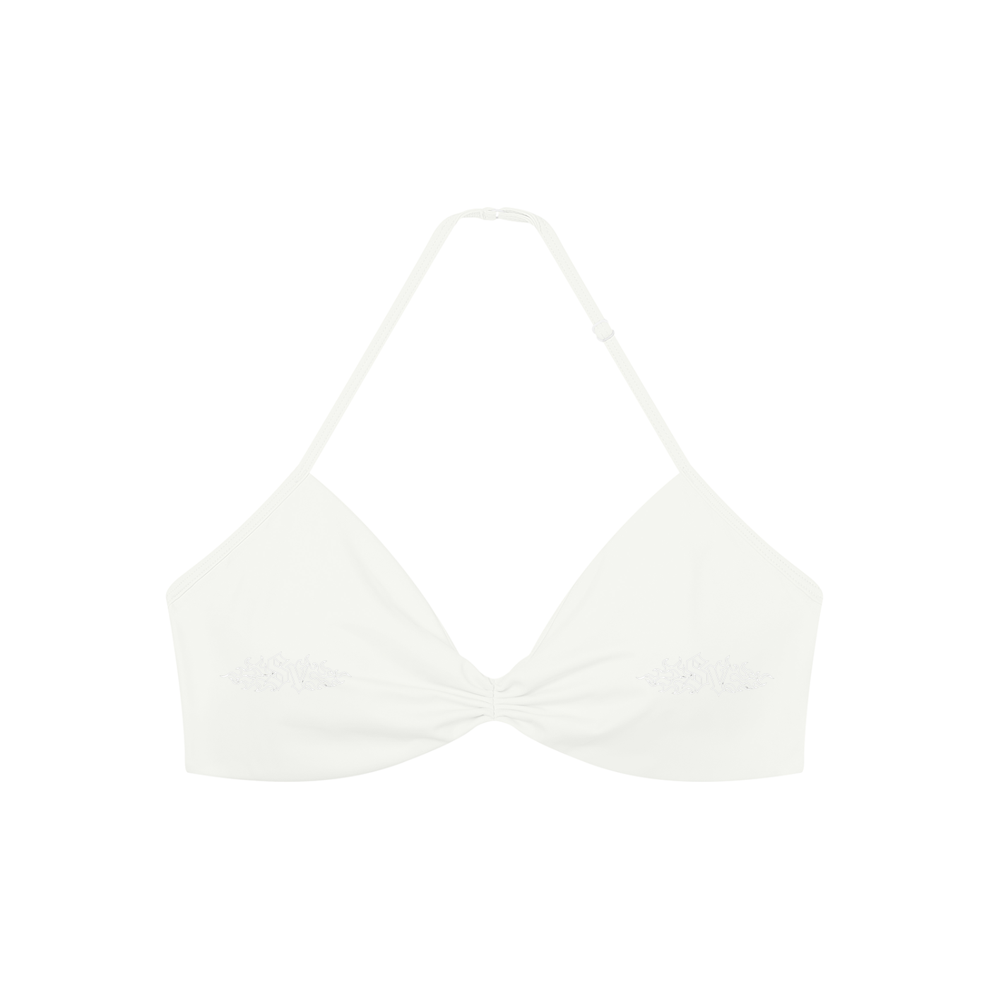 Women’s Ruched Halter-Neck Sports Bra
