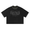 Unisex Mineral Washed Boxy Panel T-Shirt