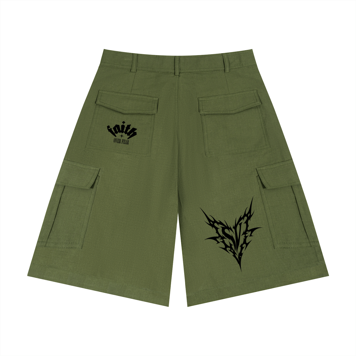 Unisex Woven Cargo Shorts