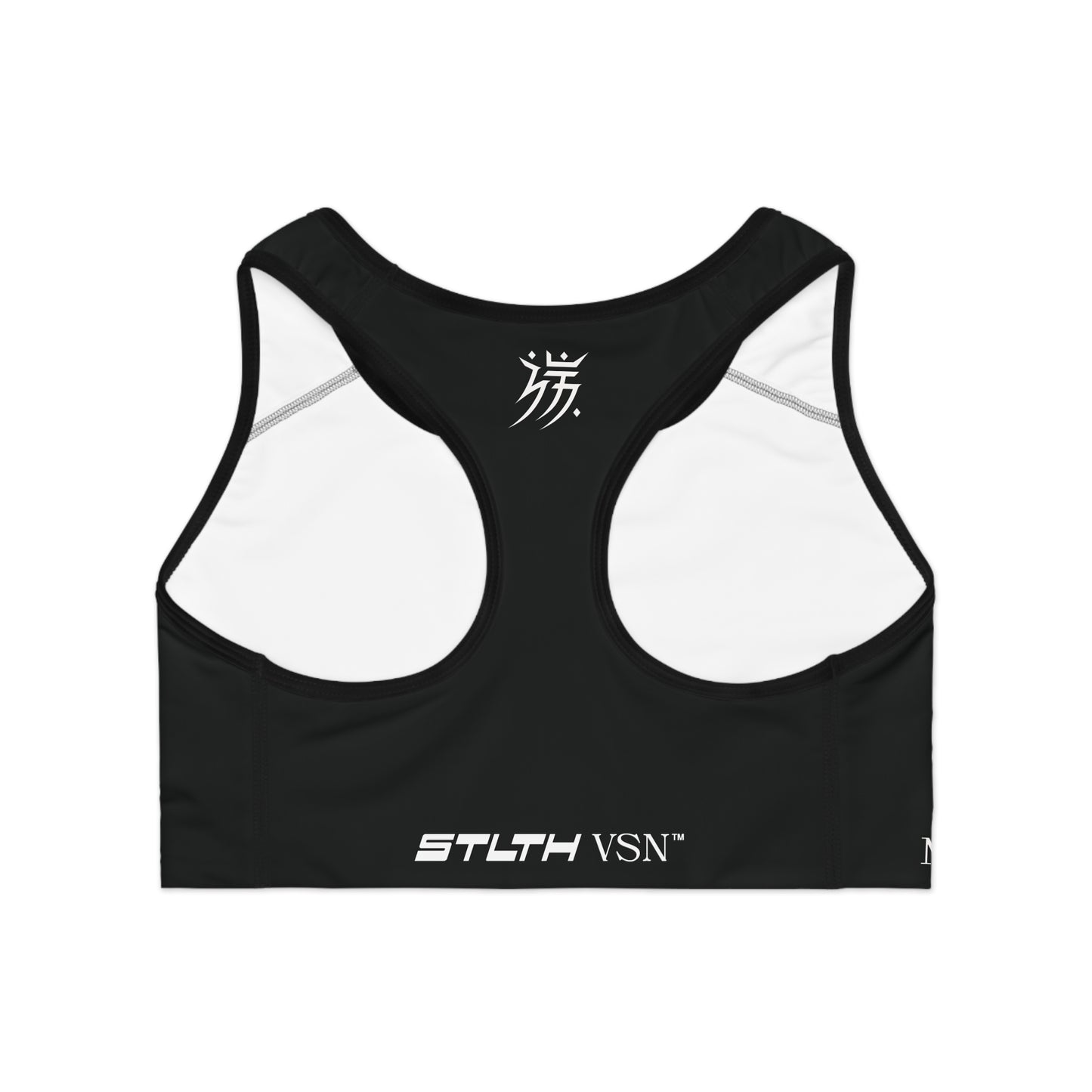 Stylish Black Sports Bra with Unique Design - Perfect for Workout and Daily Wear