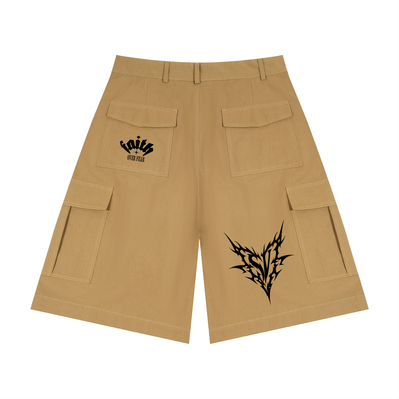 Unisex Woven Cargo Shorts