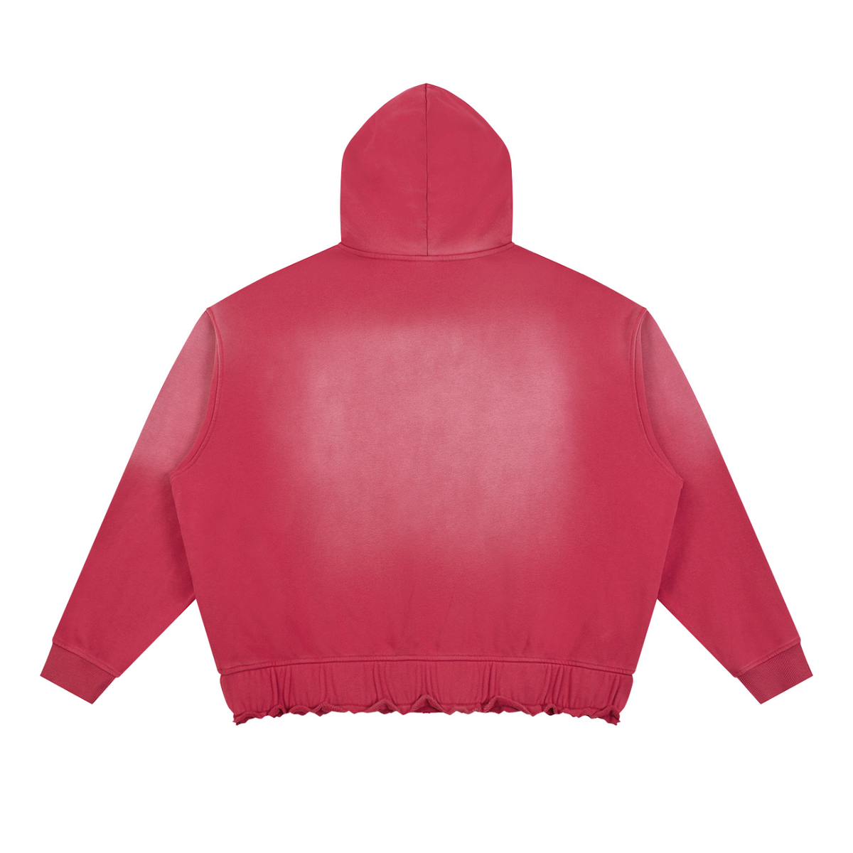 Tranquil Sunfade Ripped Boxy Hoodie