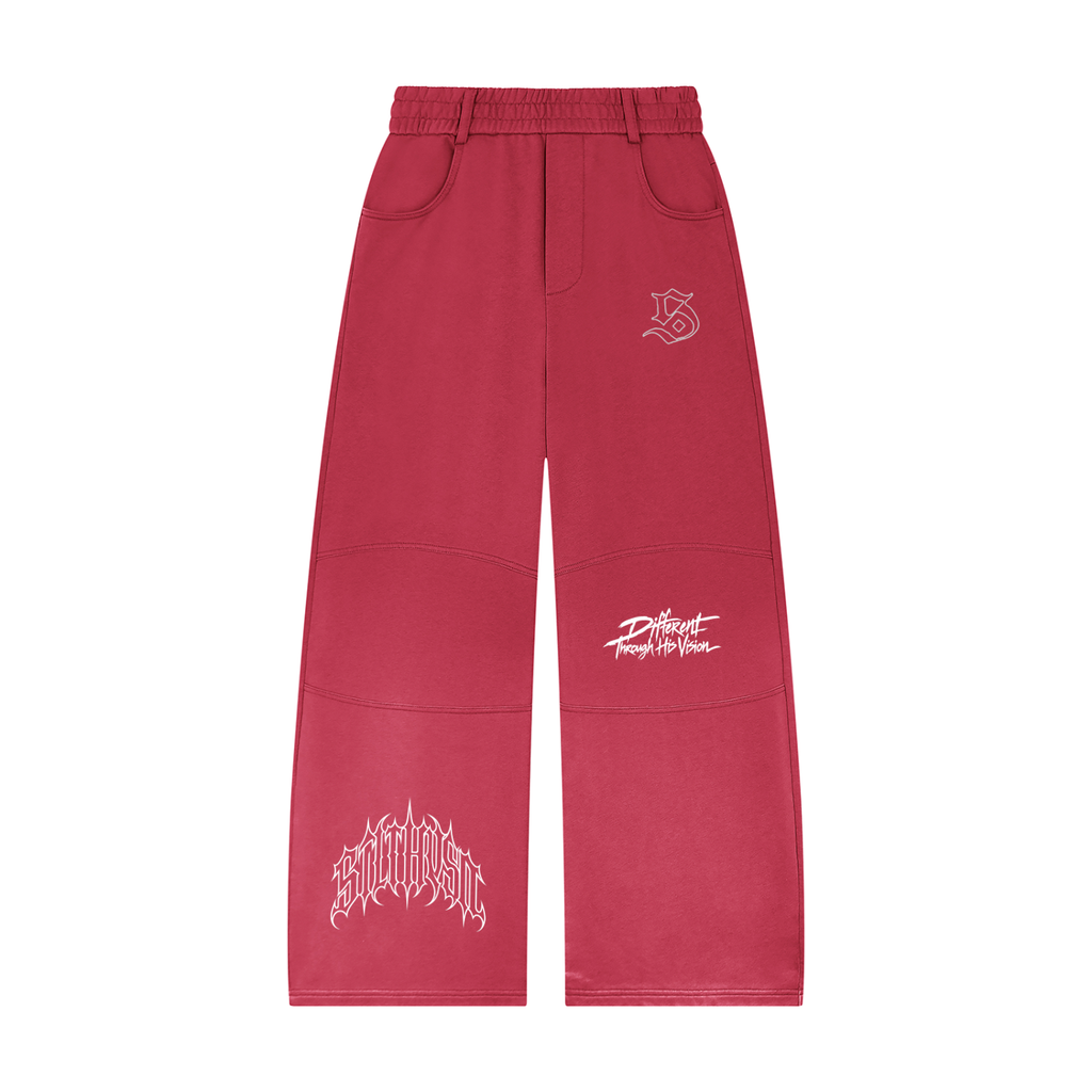 Tranquil  Sunfade Paneled Barrel Leg Sweatpants