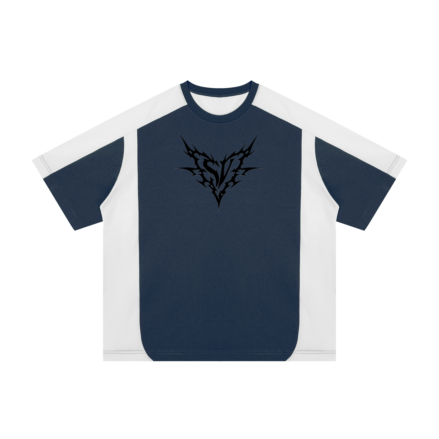 Unisex Color Block Loose T-Shirt