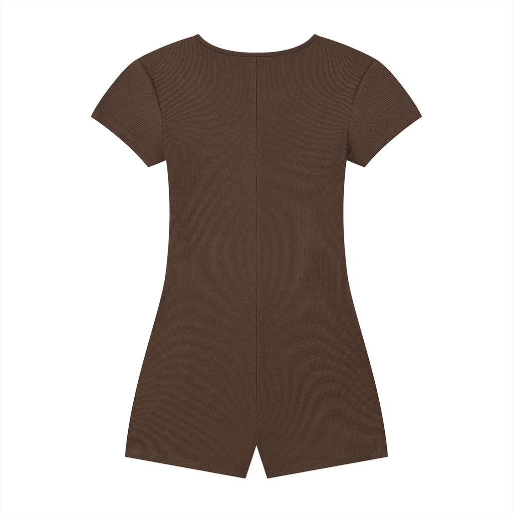 Barb Heart 01 Women's Dual-Function Cape Tie-Waist Romper