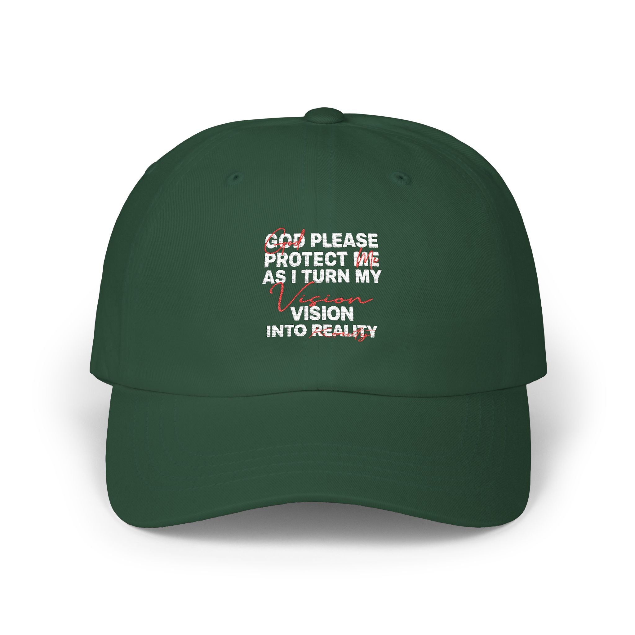 V2R Dad Cap — "Please Protect Me & Return My Vision" Embroidered Baseball Hat