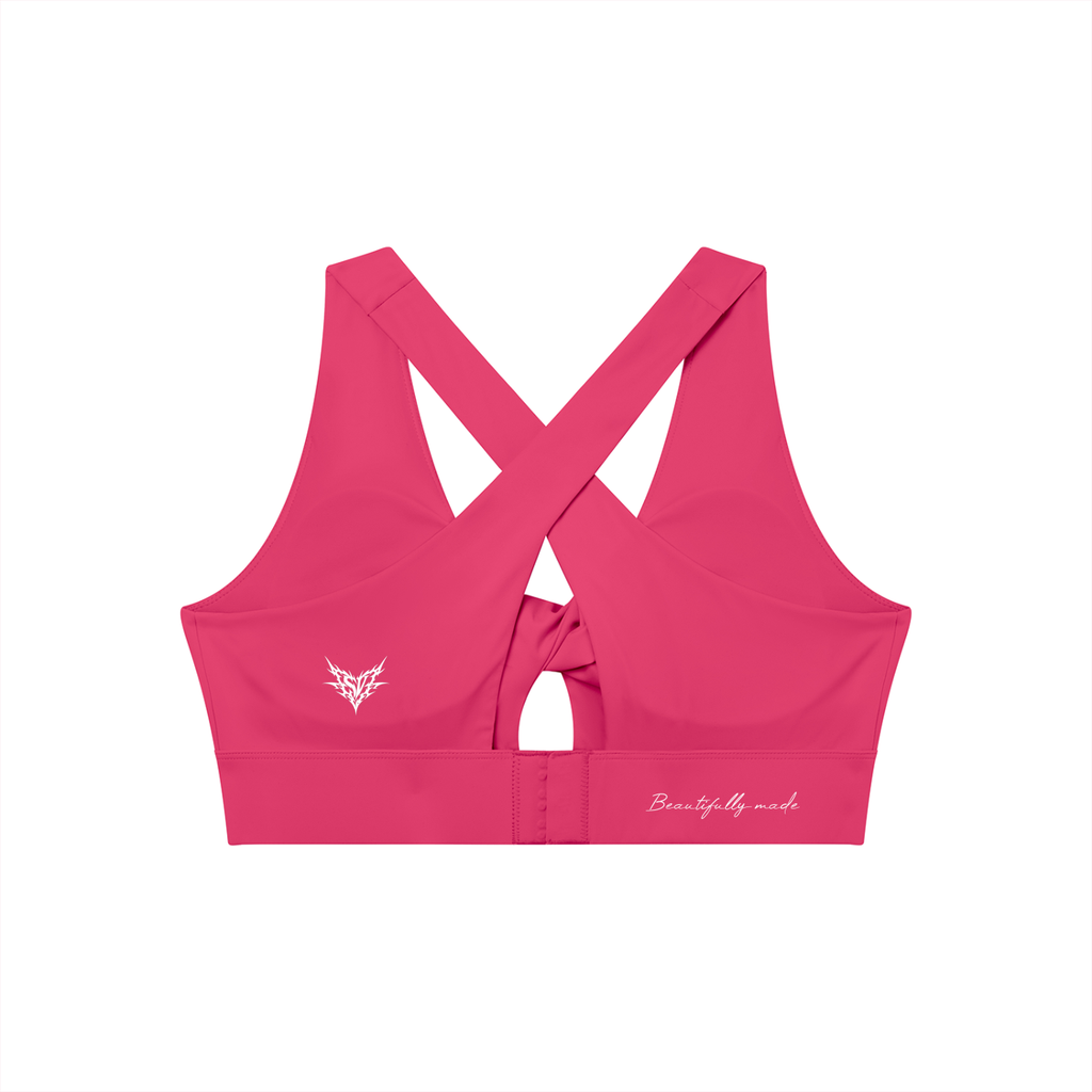 Women's Twist Front V-Neck Sports Bra