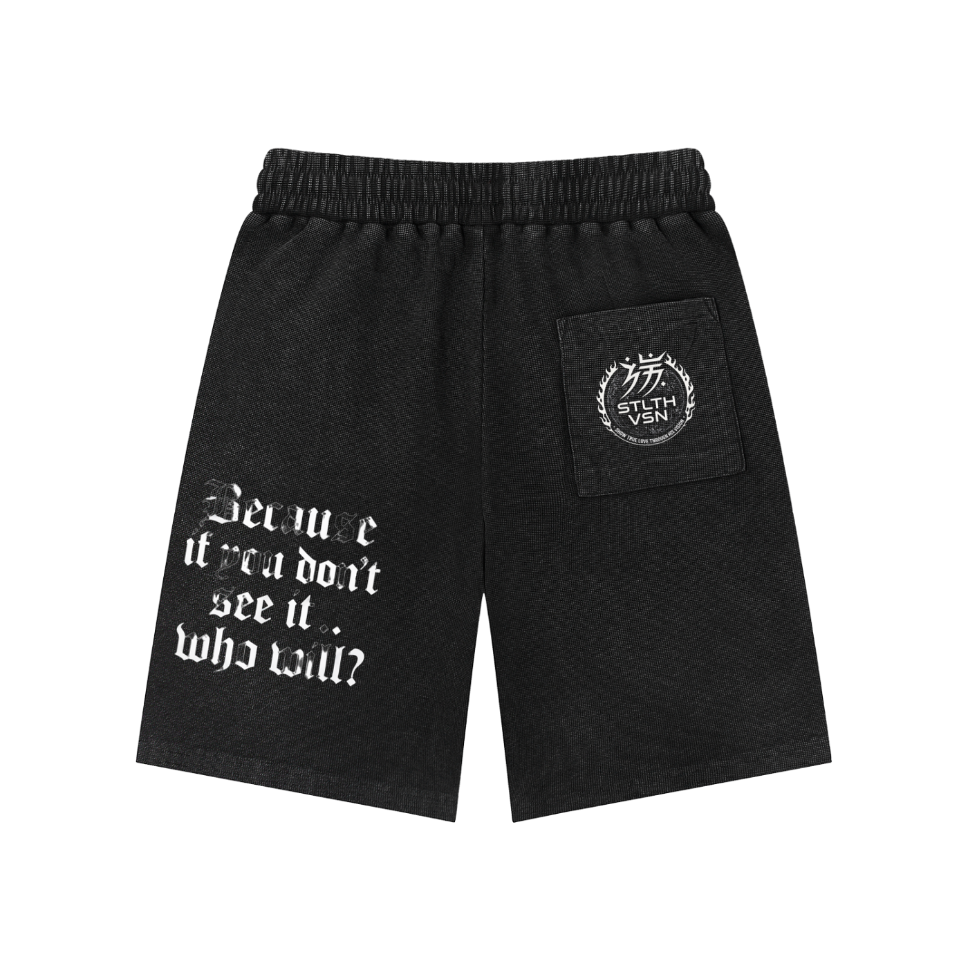 Mineral Wash Waffle Knit Shorts