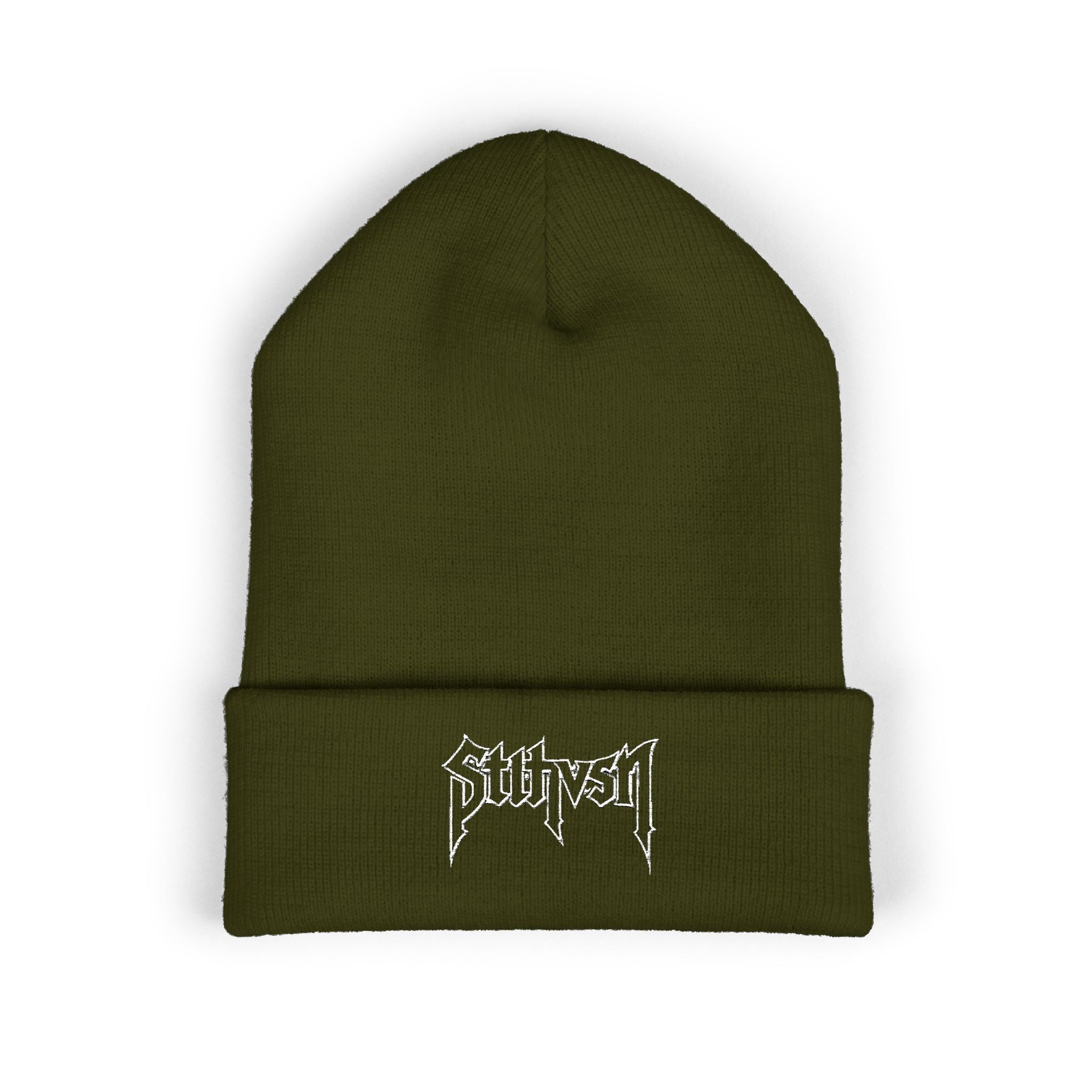 002 Embroidered Cuffed Beanie