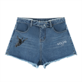 Women’s Vintage Wash High Rise Denim Shorts
