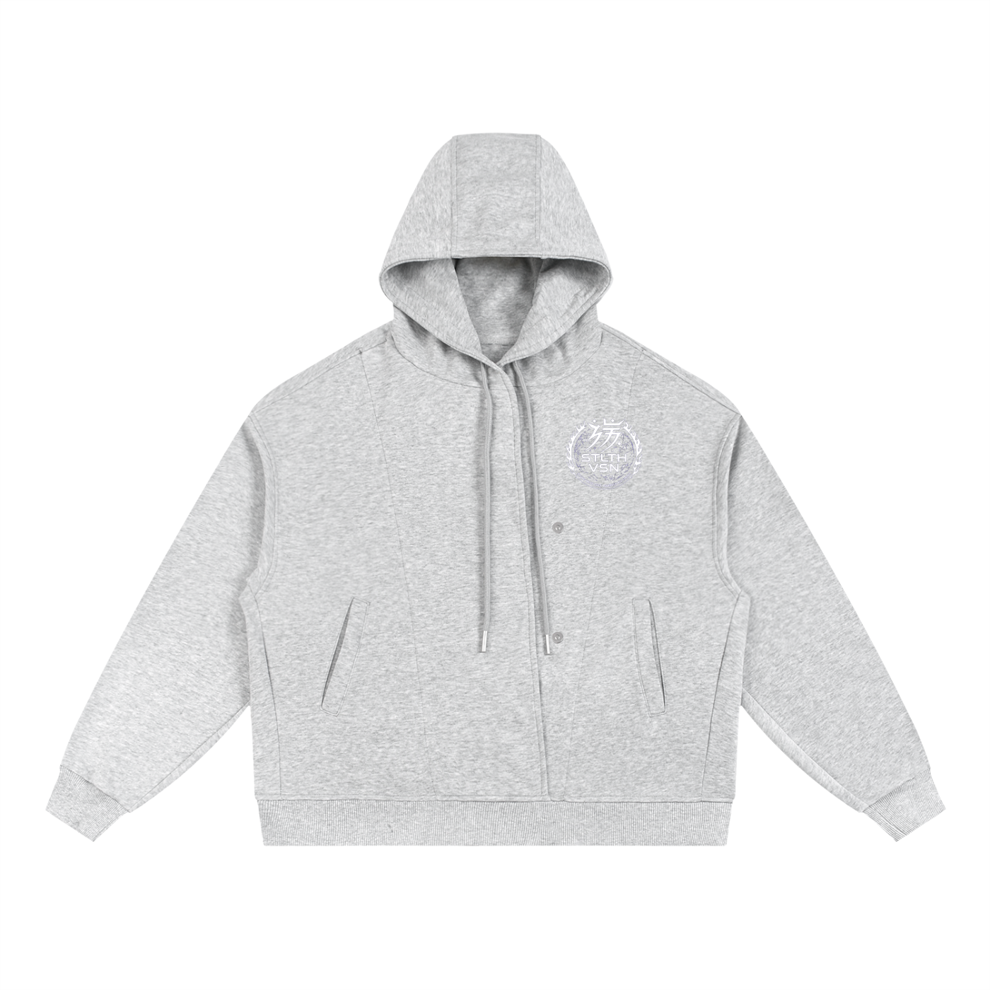 002 Isolated Visions Placket Hoodie
