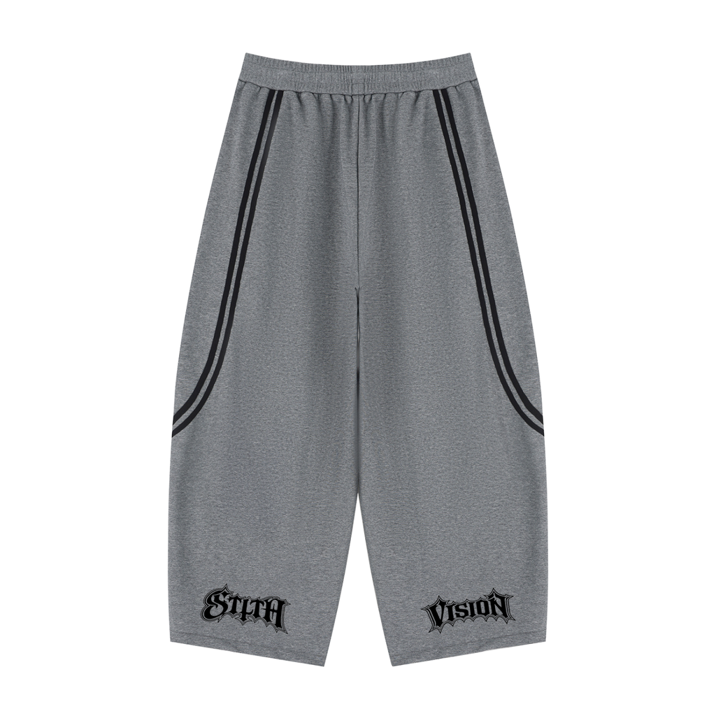 Unisex Wide Leg Piping Sweatpants