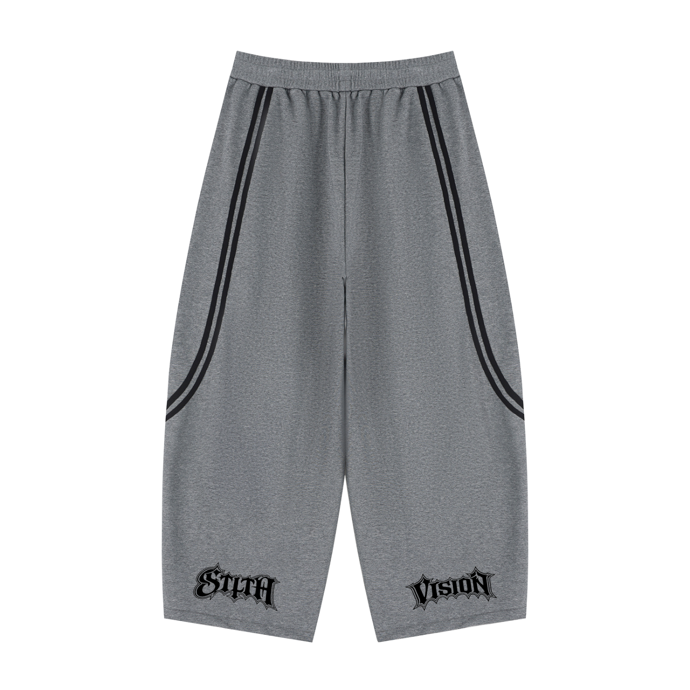 Unisex Wide Leg Piping Sweatpants