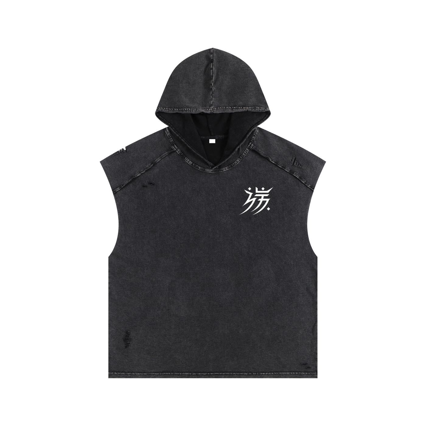 “Reverence” Snow Washed Hooded Tank Top
