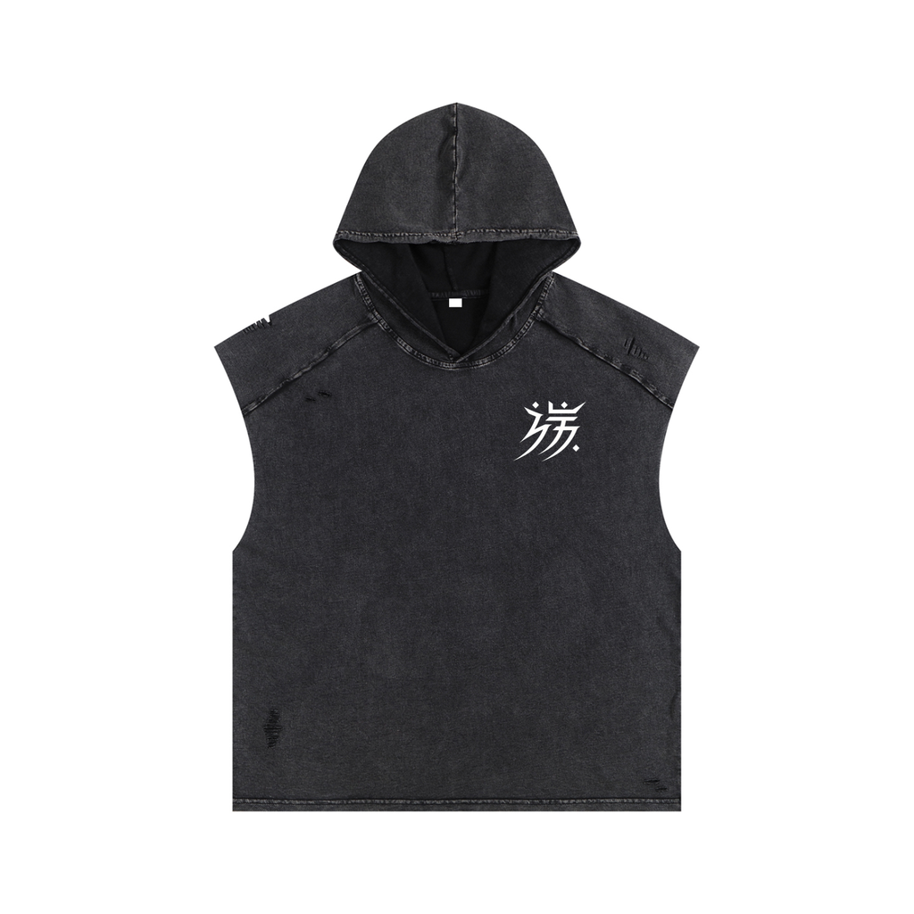 “Reverence” Snow Washed Hooded Tank Top