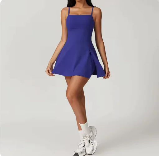 STLTH Backless Yoga Romper with Padded Sports Bra