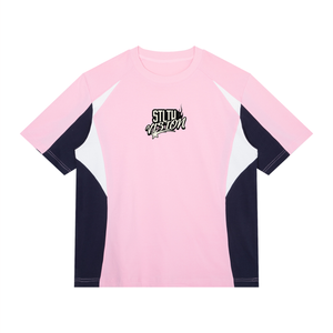 Pink with Navy Blue
