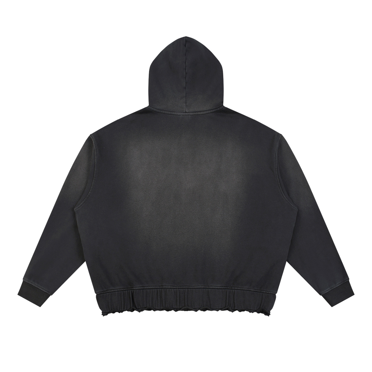 Tranquil Sunfade Ripped Boxy Hoodie