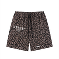 Unisex Leopard Drawstring Shorts