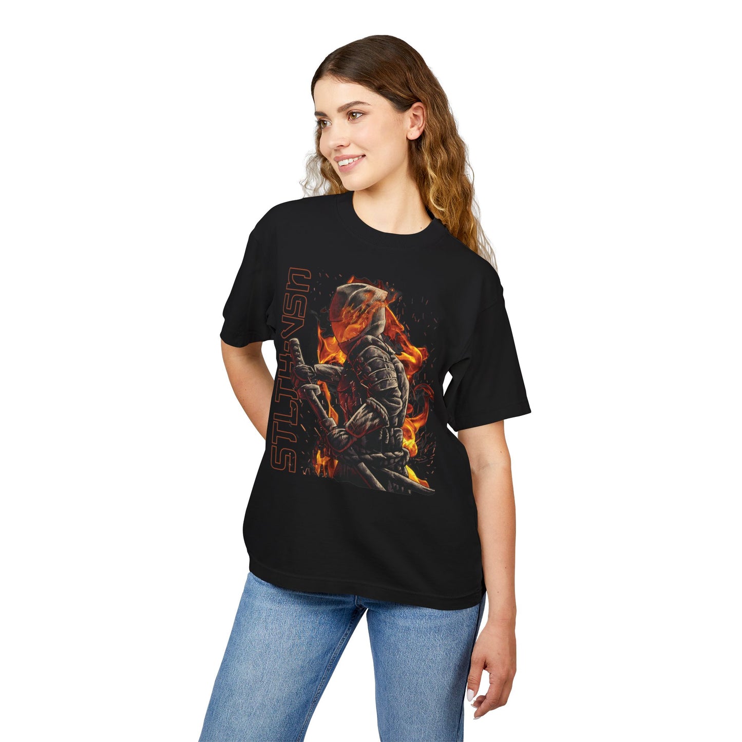 Unisex Urban Heavy Tee with Epic Warrior Design