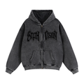 Zip-Through Stlth Jesus Hoodie