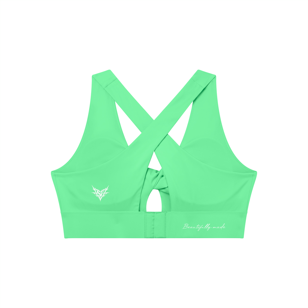 Women's Twist Front V-Neck Sports Bra