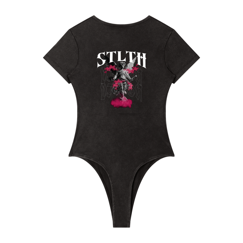 Women's Mineral Wash Crewneck Bodysuit