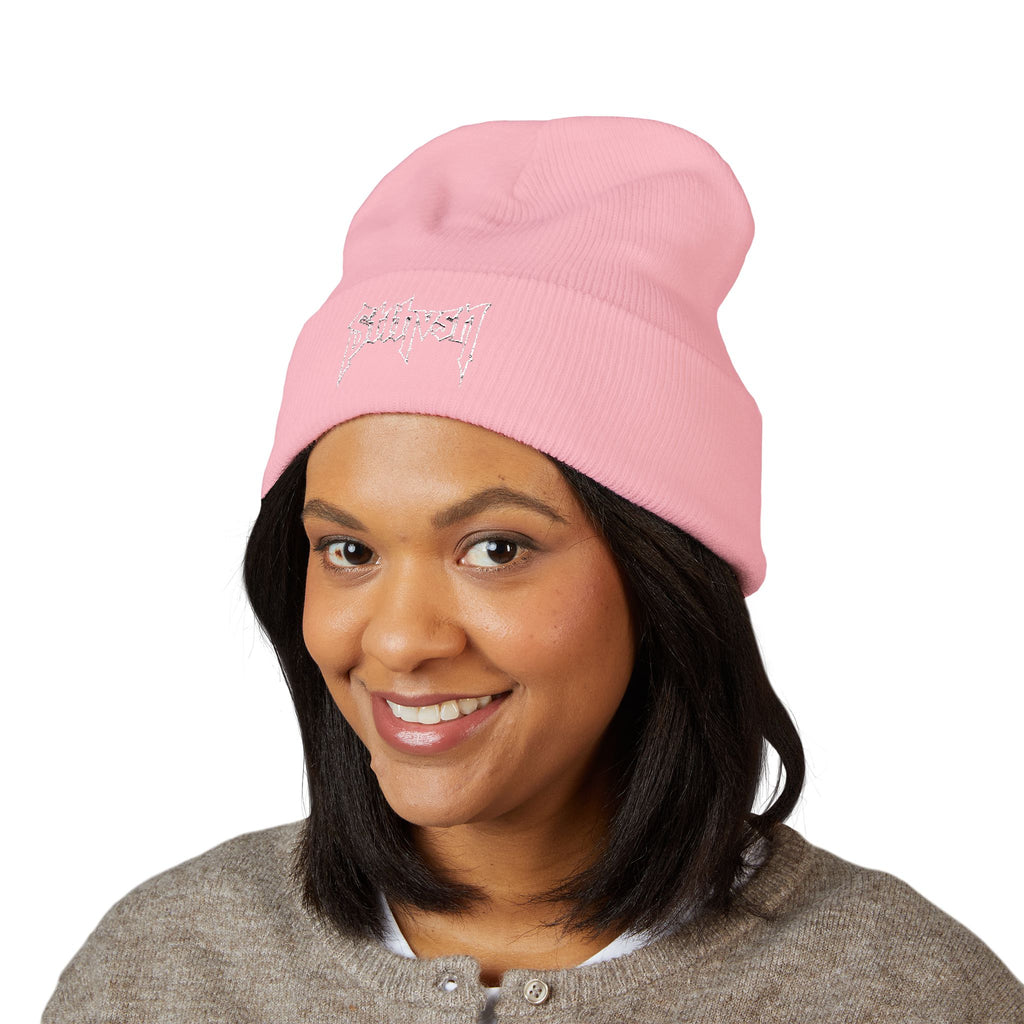 002 Embroidered Cuffed Beanie
