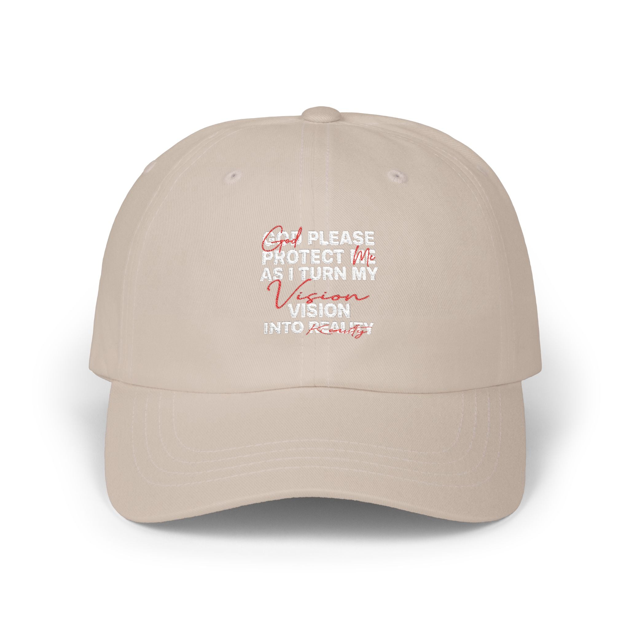 V2R Dad Cap — "Please Protect Me & Return My Vision" Embroidered Baseball Hat